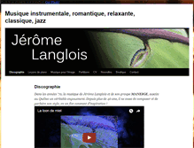 Tablet Screenshot of jeromelanglois.com